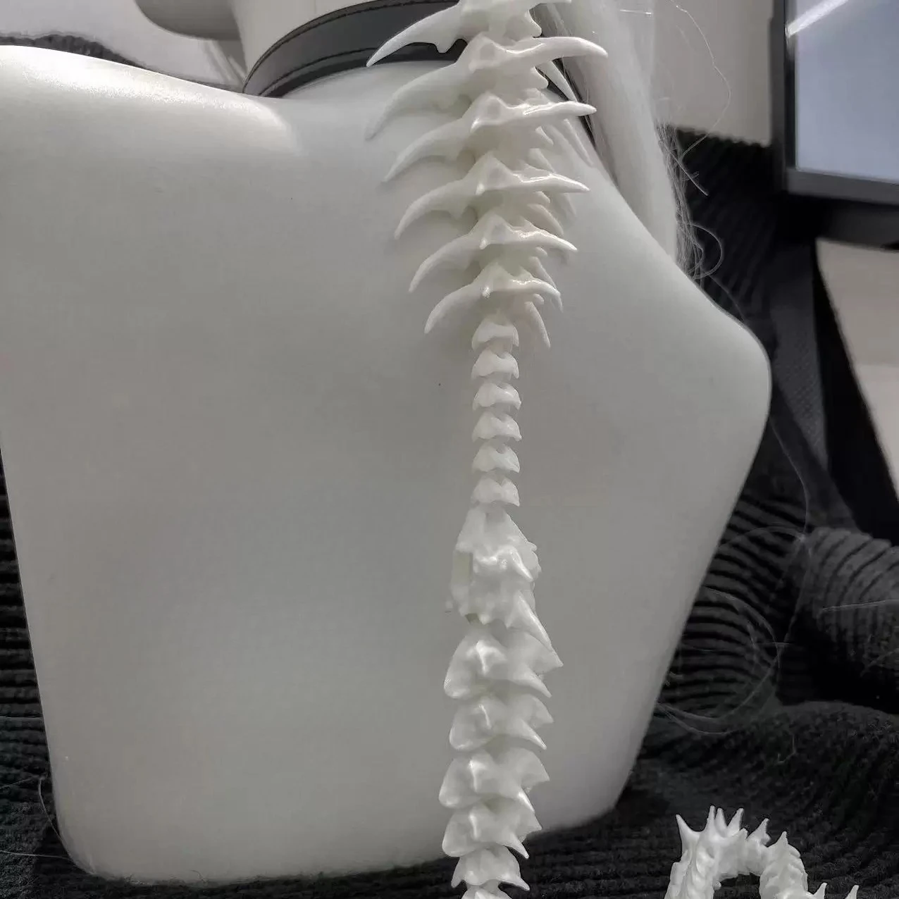 Original back decoration spine necklace subculture choker neck decoration dark niche gothic punk cos