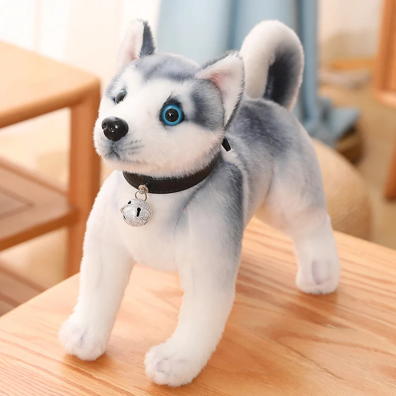 25/30CM Simulation Husky Dog Plush Toy Wolf Soft Stuffed Animal Cute Plush Kawaii Children Doll Fluffy Birthday Gift Child Boy