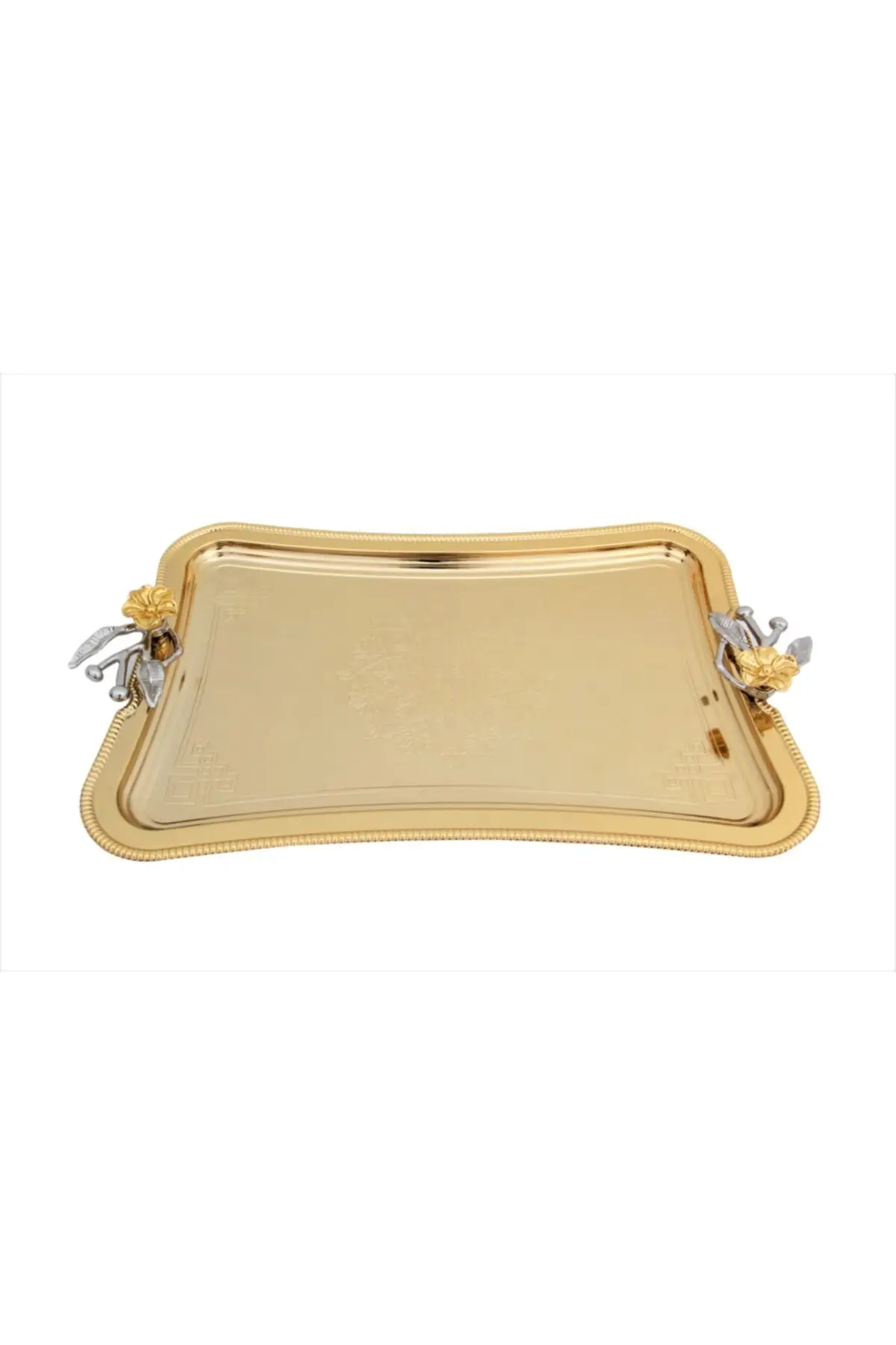 

Japanese rose single coffee serving tray Tea tray Gold luxury 2022 tray Tea tray Gold luxury tray Tea tray