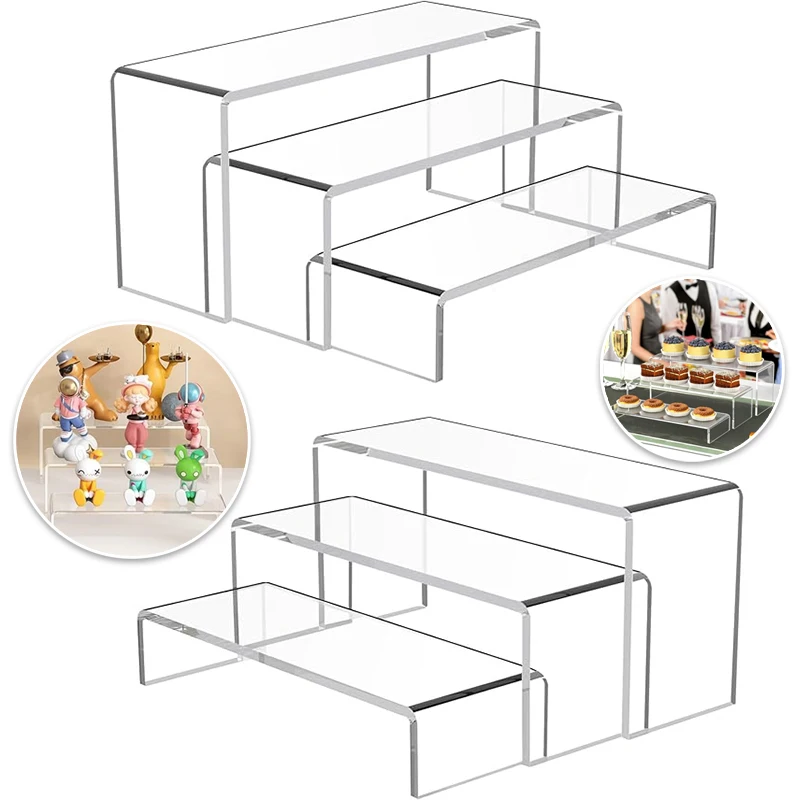 U-shaped Display Rack,Transparent Acrylic Storage Rack,Makeup Figurine Toy Storage Rack,Desktop and Bathroom Storage