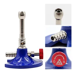 Dental Micro Bunsen Burner Rotatable Single Tube Gas Propane Light Lighter Laboratory Heating Equipment