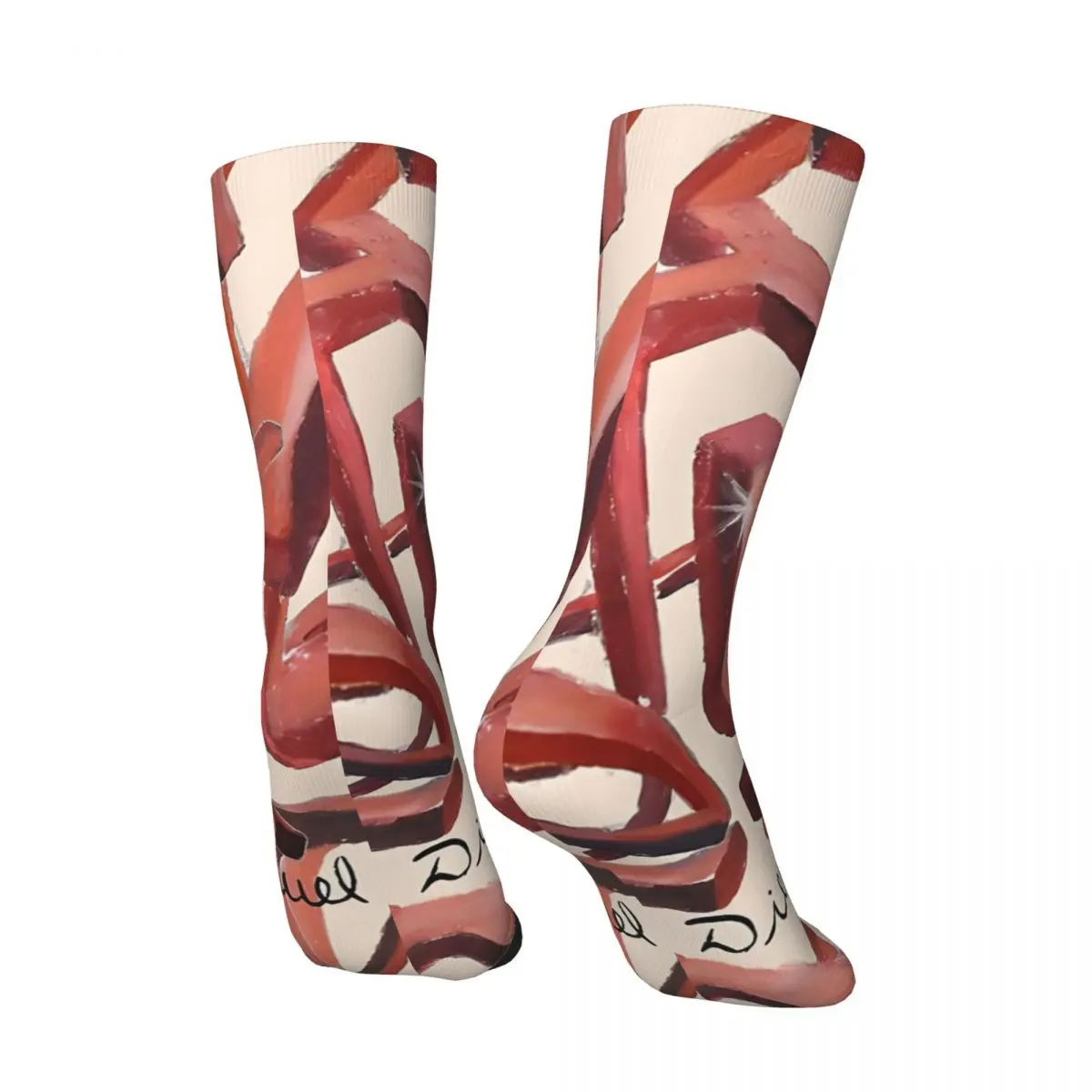 Retro Shapes 34 Men's compression Socks Unisex Harajuku Seamless Printed Novelty Crew Sock