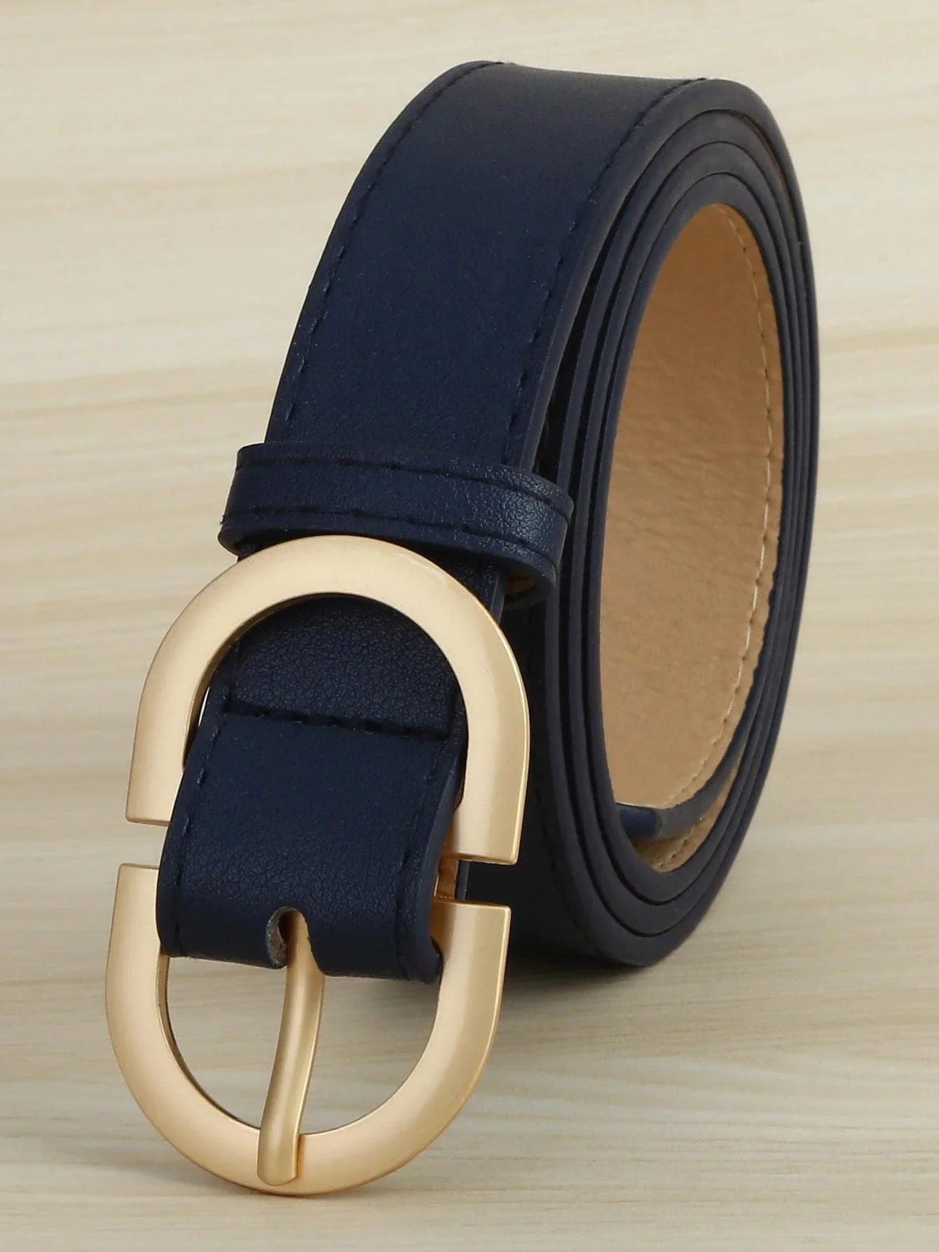 Women Leather Belt for Jeans Pants Dress Waist Belt with Gold Buckle for Women Girls Famous Brand Belt Women