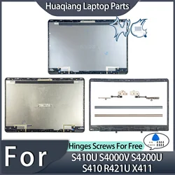 Metal PC Cases For S410U X411 S4000V S4200U S410 R421U Laptop LCD Back Cover Front Bezel Hinges Hingecover Case Gold/Gray