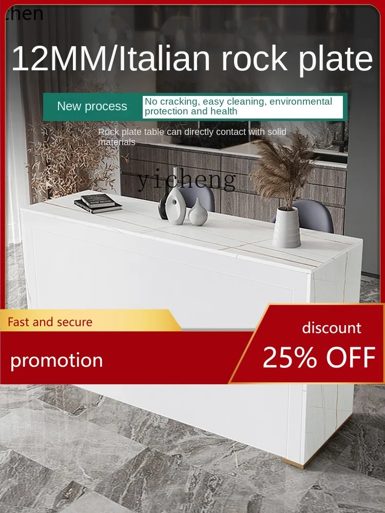 YFY Dining Table Villa High-End Living Room and Kitchen Partition Light Luxury Middle Island Table Guide Table