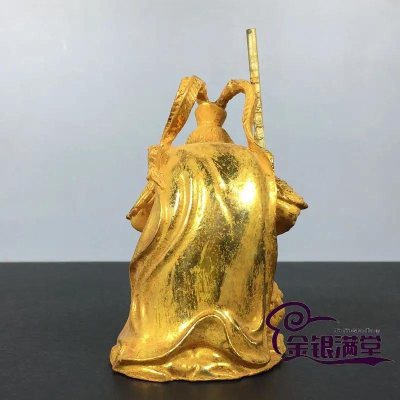 Gilt Monkey king sun wukong Ornament Decoration Tea Pet Figurines Desk Decor Accessories