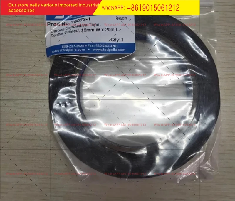 Applicable to Ted Pella , Double Sided Carbon Conductive Tape 16073 Blue Core 8mm * 20m   Consumables