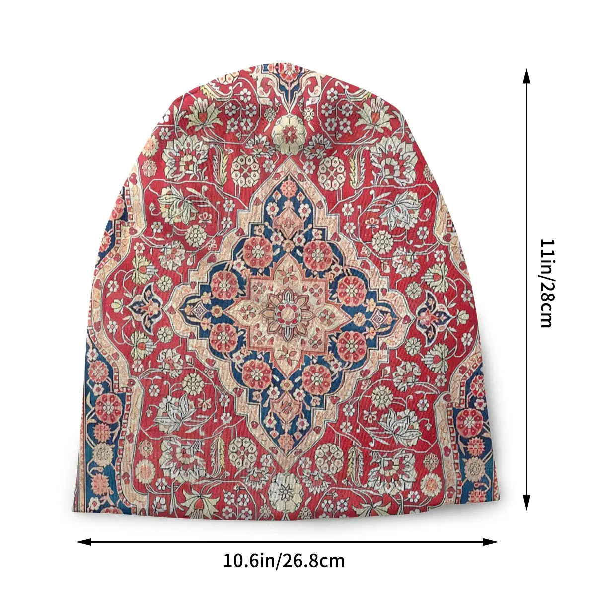 Bohemian Antique Persian Tabriz Fashion Thin Hats Pink Mohtashem Kashan Bonnet High Quality Skullies Beanies Caps