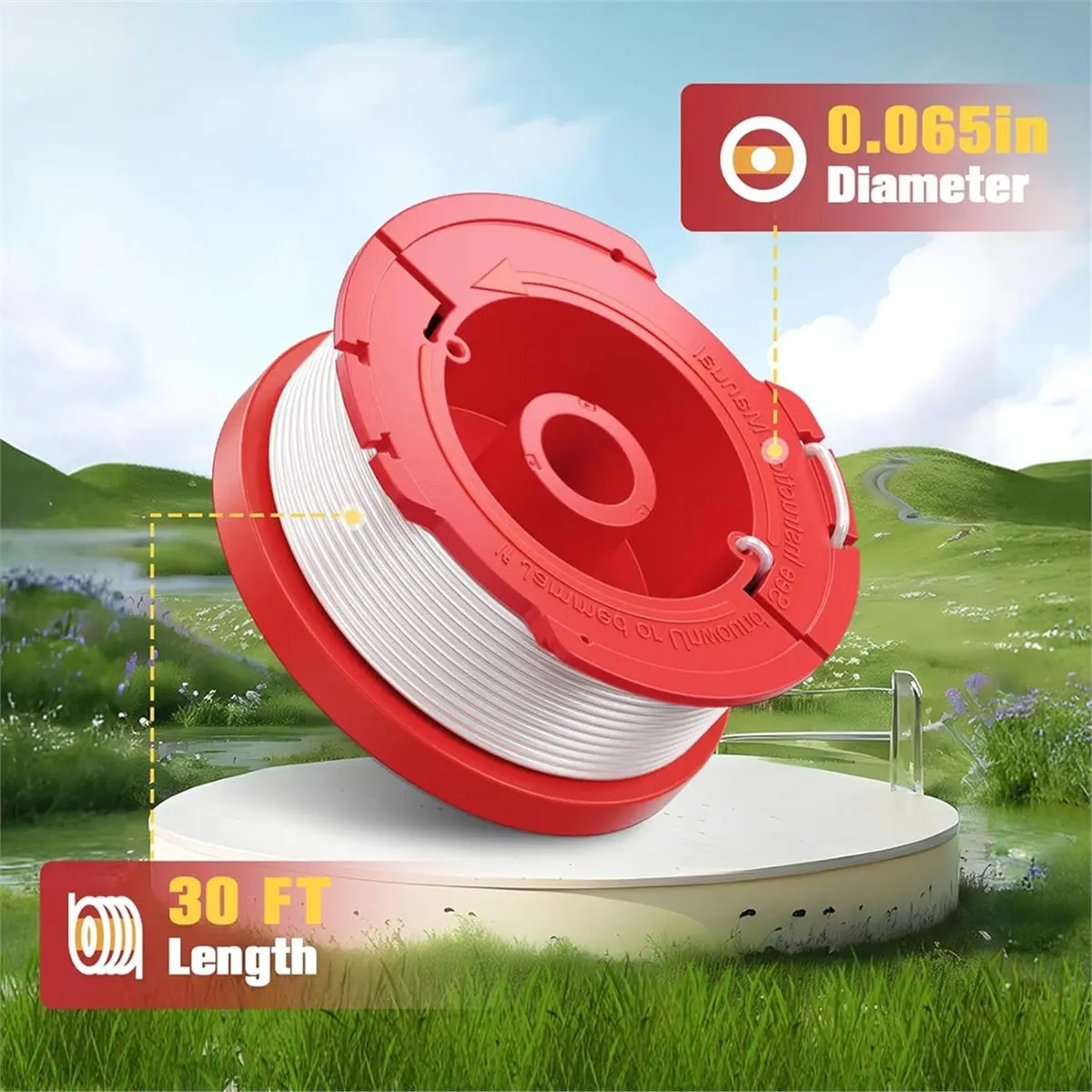 PROMOTION~ CMZST0653 Weed Eater String Compatible with Weed Wacker, String Trimmer Line, Auto Feed Weed String Line Fit