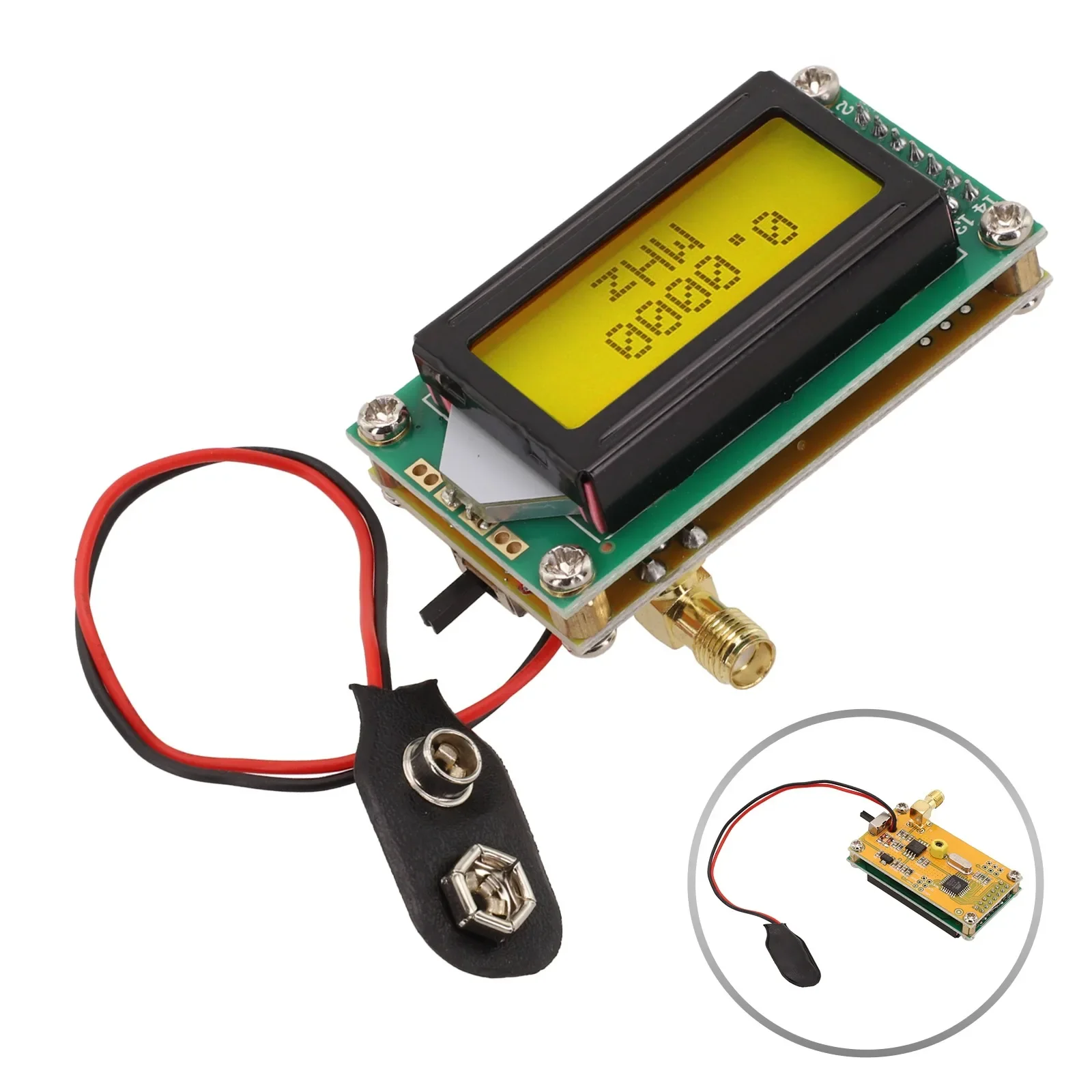 DIY 1-500 MHz Frequency Counter Module High Accuracy And 100 Hz Resolution LCD Display Counter Module For RF Instrument Testing