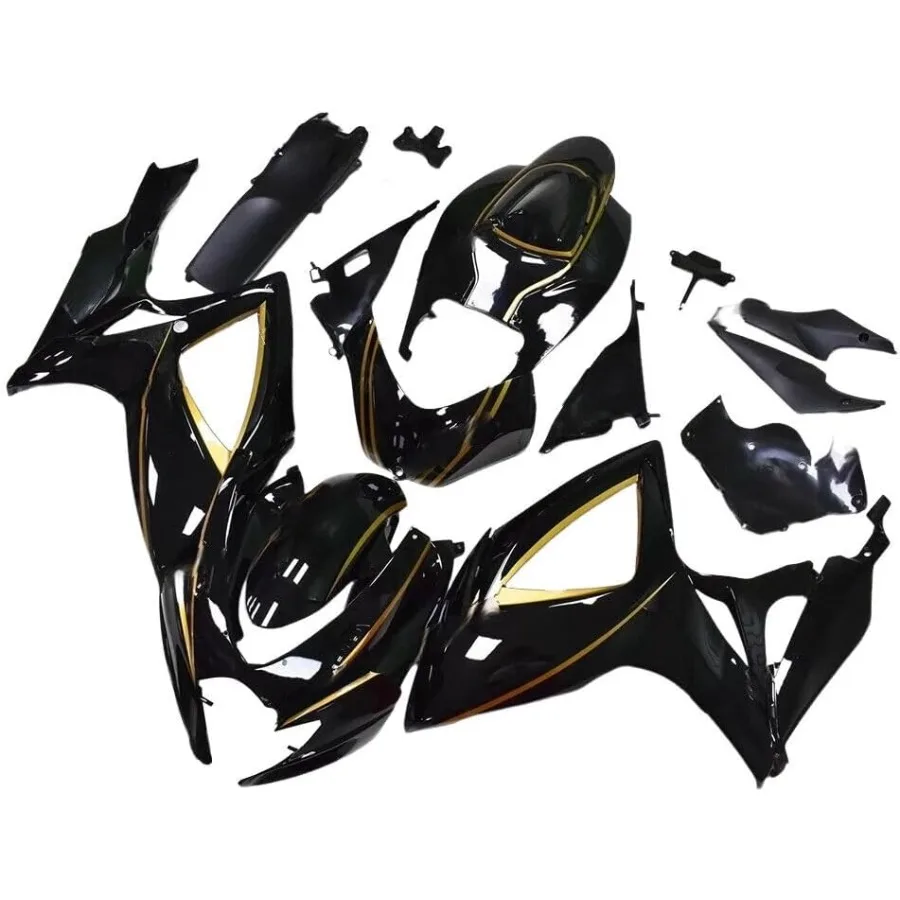 

Комплект обтекателя из глянцевого золотисто-черного АБС-пластика для Suzuki GSXR600 GSXR750 K6 2006 2007, замена кузова мотоцикла HighPerf