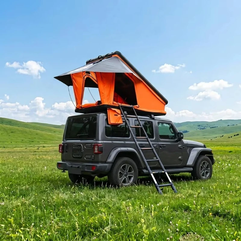 

Durable SUV Roof Tent Aluminum Honeycomb Shell Hydraulic Opening Four-Season Waterproof 2-3 Person Camping Tent Mattress Ladder