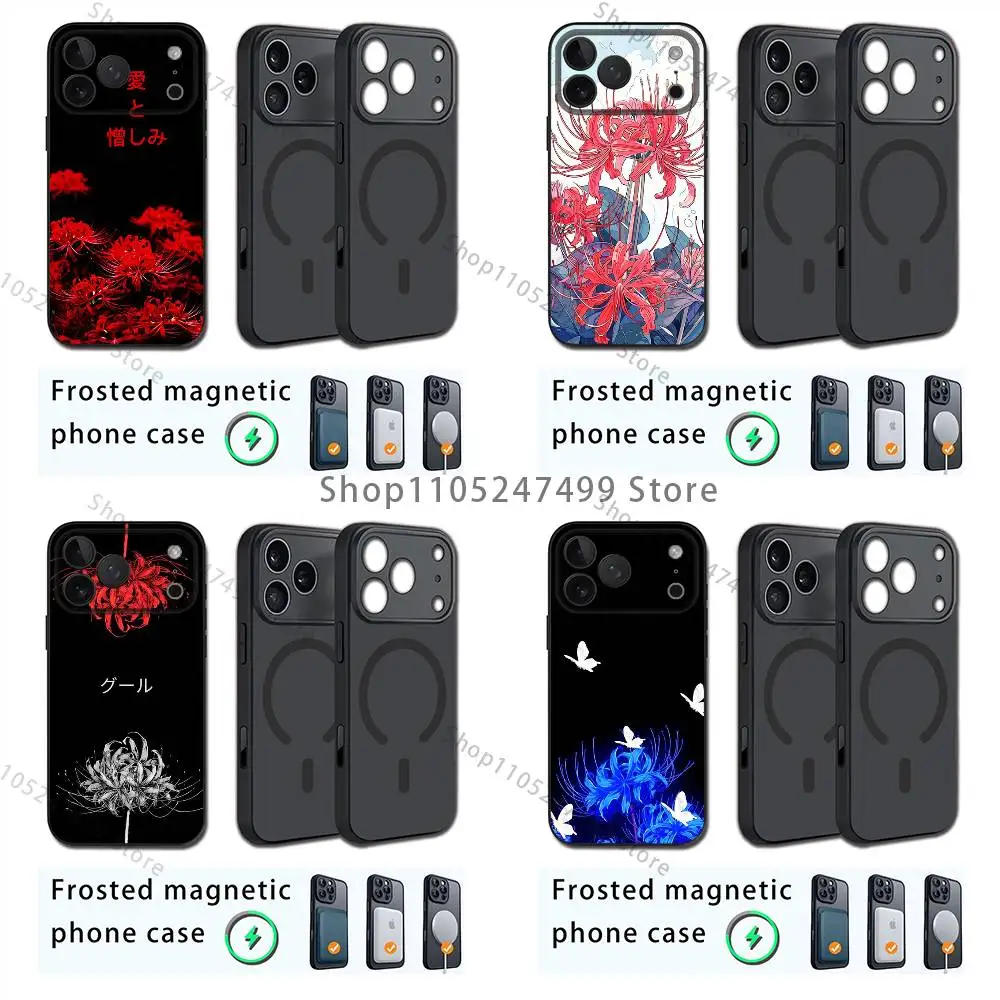 

Beautiful spider lily For iPhone 17,16,15,14,13,12,11,Plus,Pro,Max Mini For Magsafe Magnetic Wireless Charging Phone Case