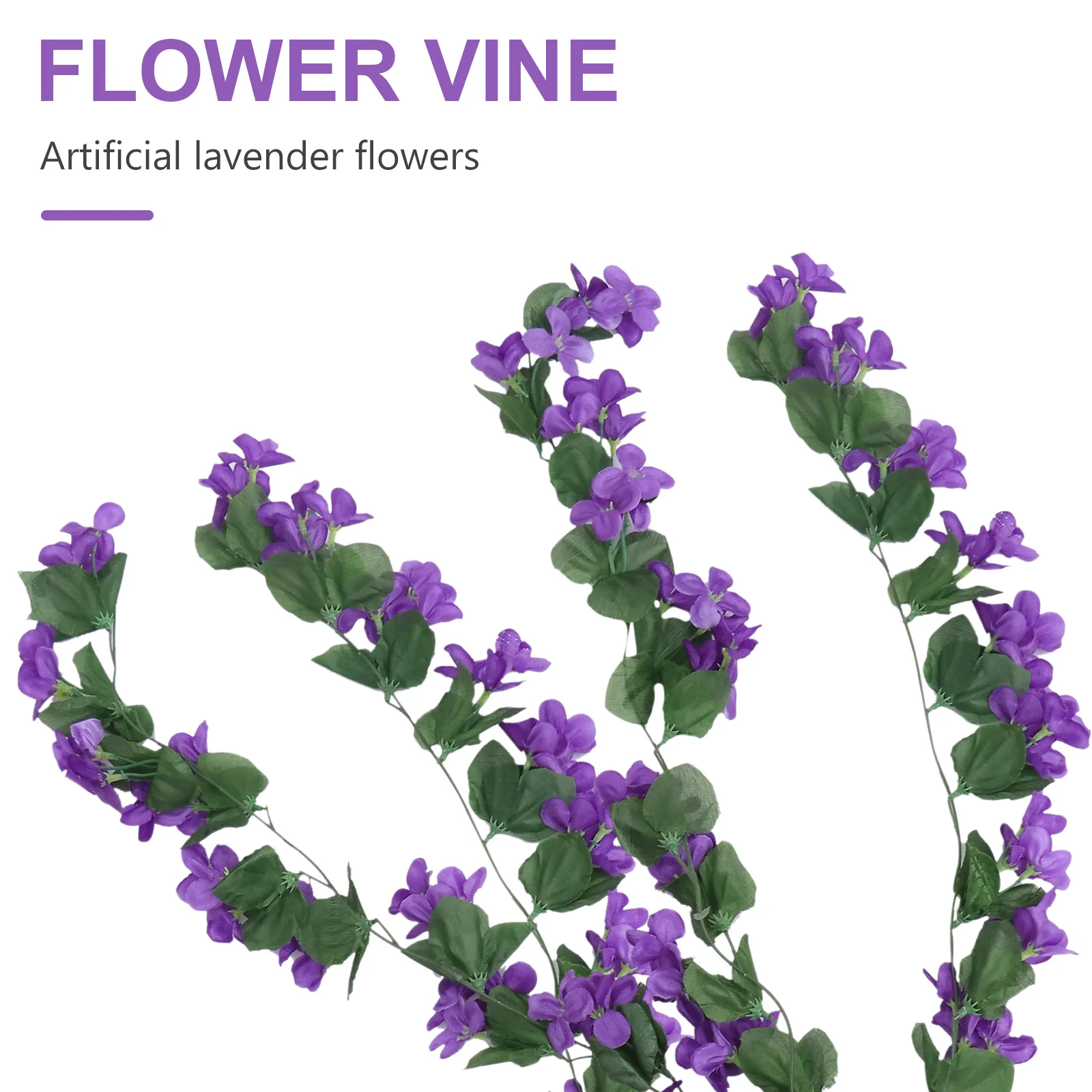 

Simulated Violet Hanging Flowers Deep Purple Plastic Fake Blooms for Elegant Table Setting Home Wedding Decoration Craft