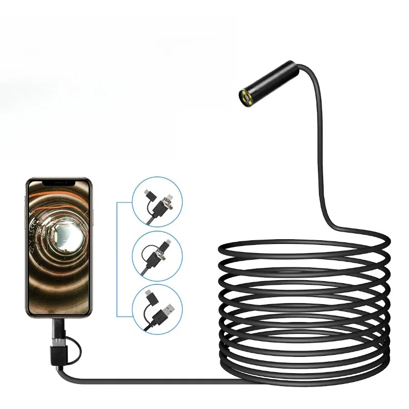 

500W HD Endoscope Mobile Phone Industry 108 Autofocus Hard Wire 3.5m Hard Tube Car Detection