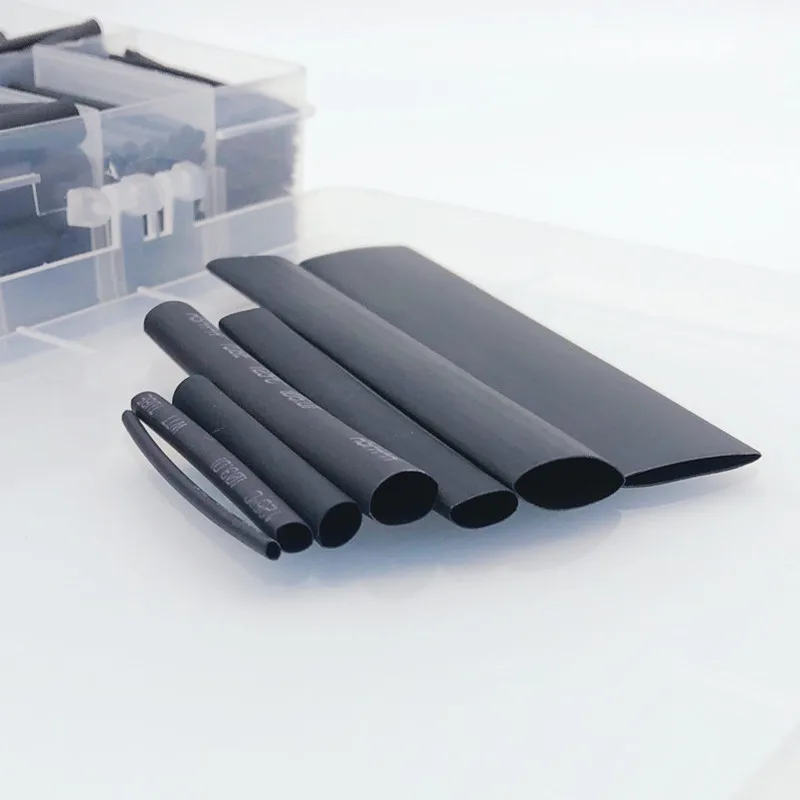 127/150/385/625 PCS,Heat Shrink Tube 2:1 Household Electronics DIY Insulated Data Cable Protective Cover Cable Wire Joint Repair