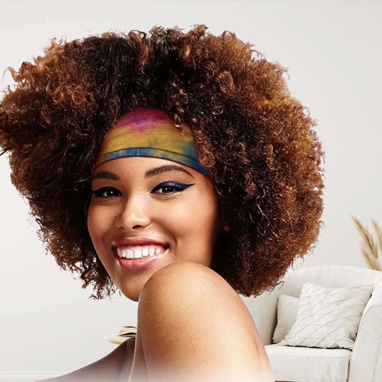 Wide Headbands For Girls Elastic Multi Color Face Washing Headband for Fitness Sports Football Tennis