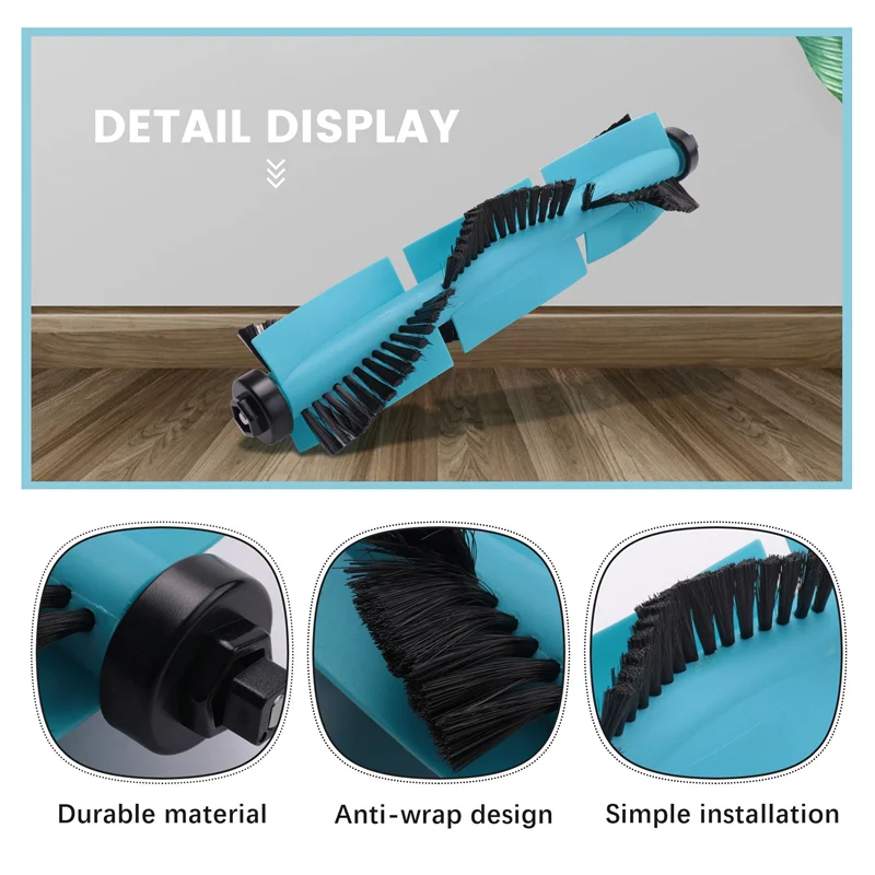 ABKR-для Conga 3090, комплект основных роликовых щеток, запасные части для робота-пылесоса, аксессуары, 3 шт.