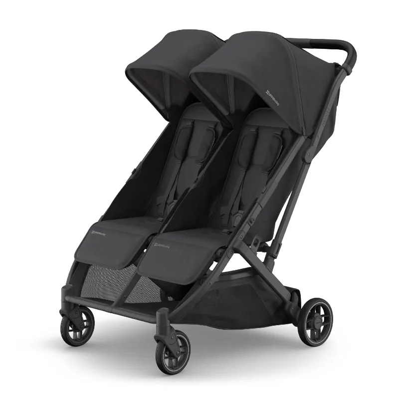 

HOME.Minu Duo Side-by-Side Double Stroller - Lightweight + Compact Design for Travel - Easy Fold- from Birth to Toddler