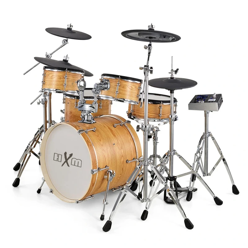 HXM XD-2000-KM Natural Color Acoustic Design Electric Drum Set Factory Direct Sales Drum Electric Drum Set Professional