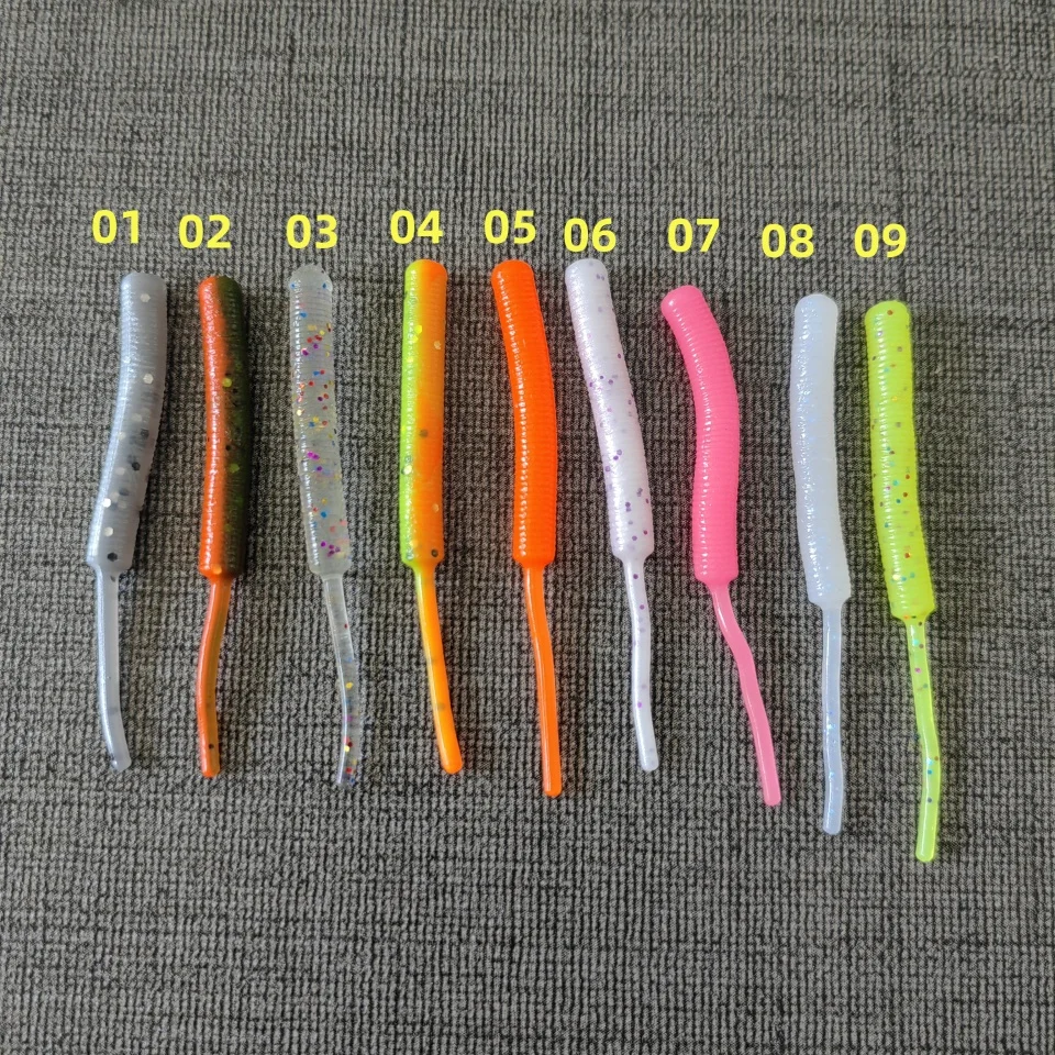 MUKUN-TPE AJING Weicher Kunstköder, Rockfish Angelköder, Swimbaits, Jig-Köder, Wobbler, Wurmgerät, 0,3 g, 45 mm, 30 Stück – Detail 5