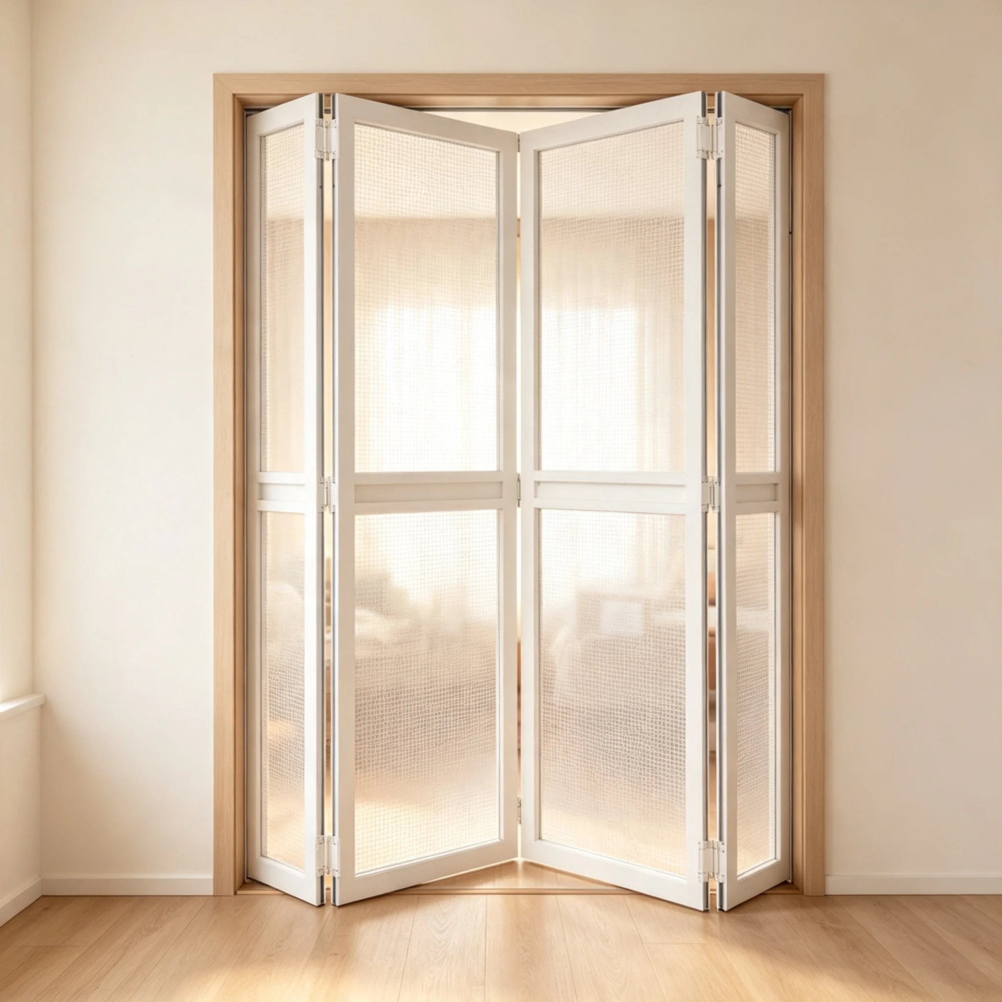 Villa Corrosion Resistant Aluminum Glass Stacking Door Rainproof and Heat Insulating Folding Door CE Certification Bi Fold Door