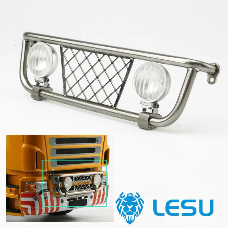 Lesu Metalen Led Koplamp Deel Voor 1/14 Diy Tamiyaya Rc Tractor Truck Model Dump Outdoor Speelgoed TH11486