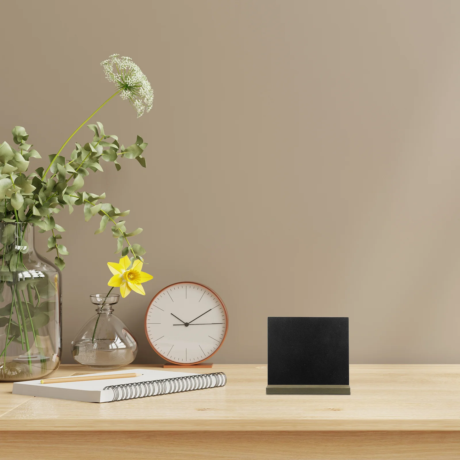 

2Pcs Retro Small Blackboard Decorative Wood Chalkboard Sign for Office Home Shelf Display Memo Notice Board Organizer