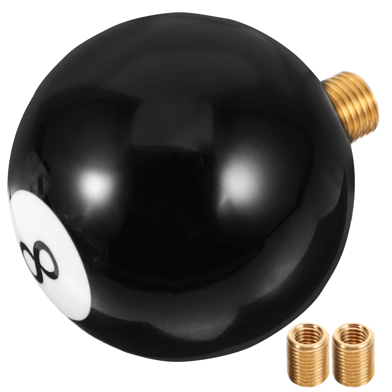 

Black Knob Manual Gear Shift Head Car Billiard Ball Adapter Wide Compatibility Smooth Operation