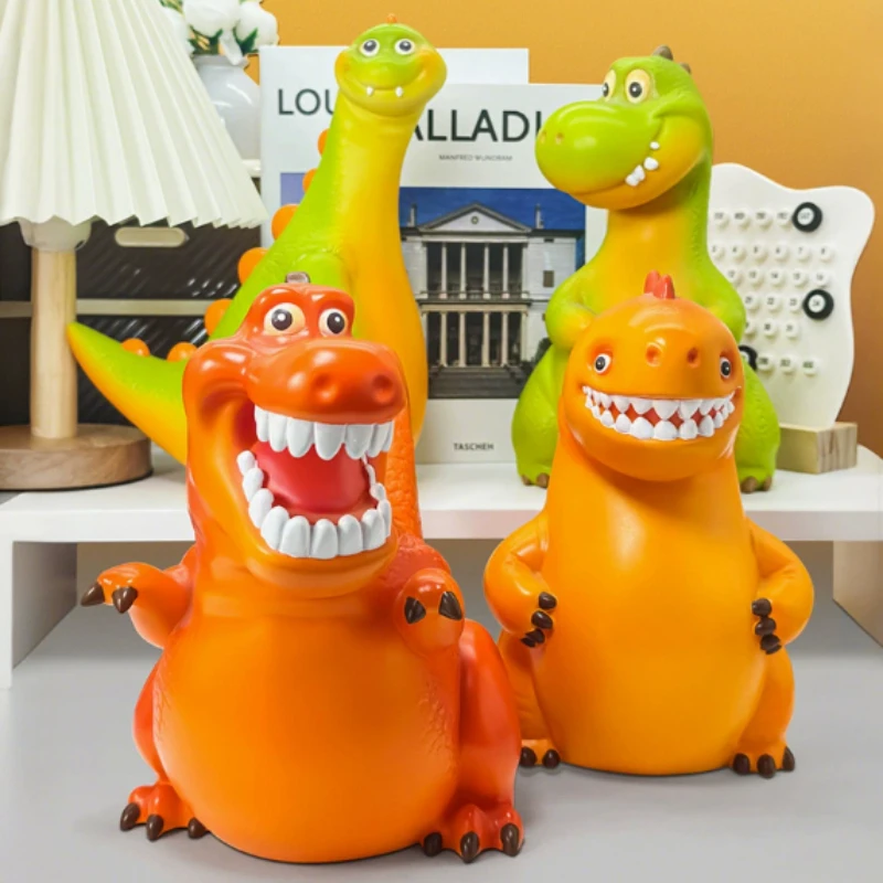Cute Cartoon Dinosaur Piggy Bank Large Capacity Anti-fall Saving Box Kids Gift Home Decor