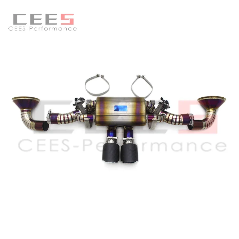 CEES High Performance Racing Titanium Catback Exhaust System for Porsche 911 992 GT3 4.0 2017-2023 with Remote  Exhaust