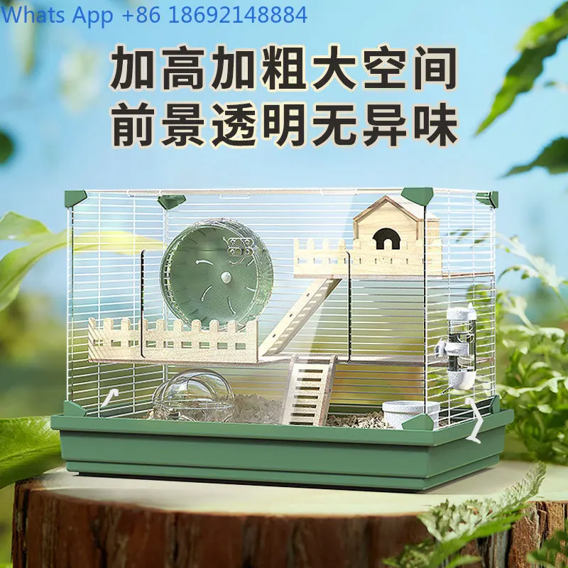 Acrylic Transparent Hamster Cage for Home Use Suitable for Hamsters and Small Pets