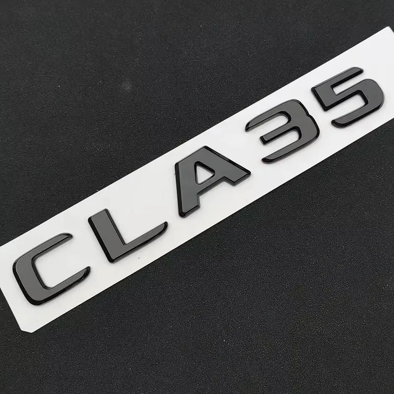 3D ABS Car Letters for Mercedes CLA35 CLA45 AMG C117 W117 CLA45S C118 W118 Fender TURBO 4MATIC Emblem Logo Sticker Accessories