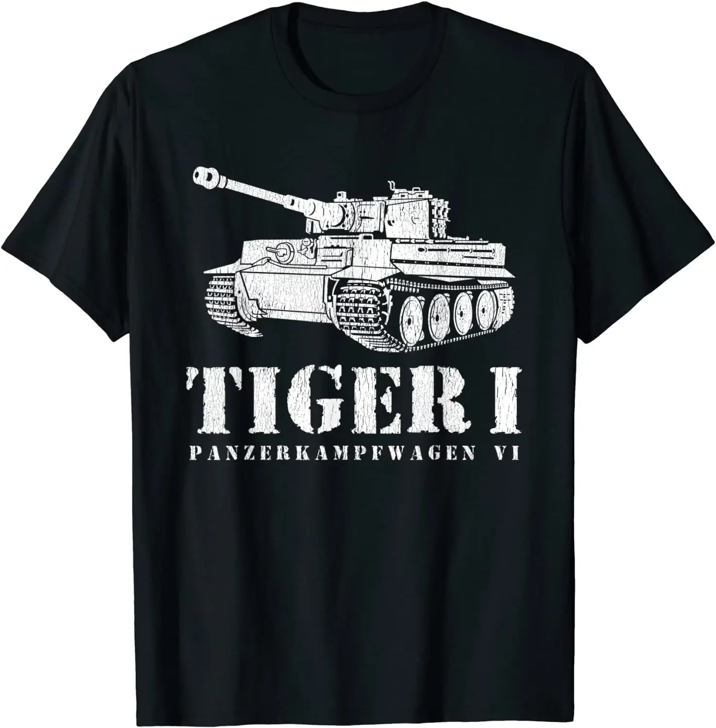 

Funny Army Tiger Tank World War VI Retro Gift Men's Summer Cotton O-neck Short Sleeve T-shirt