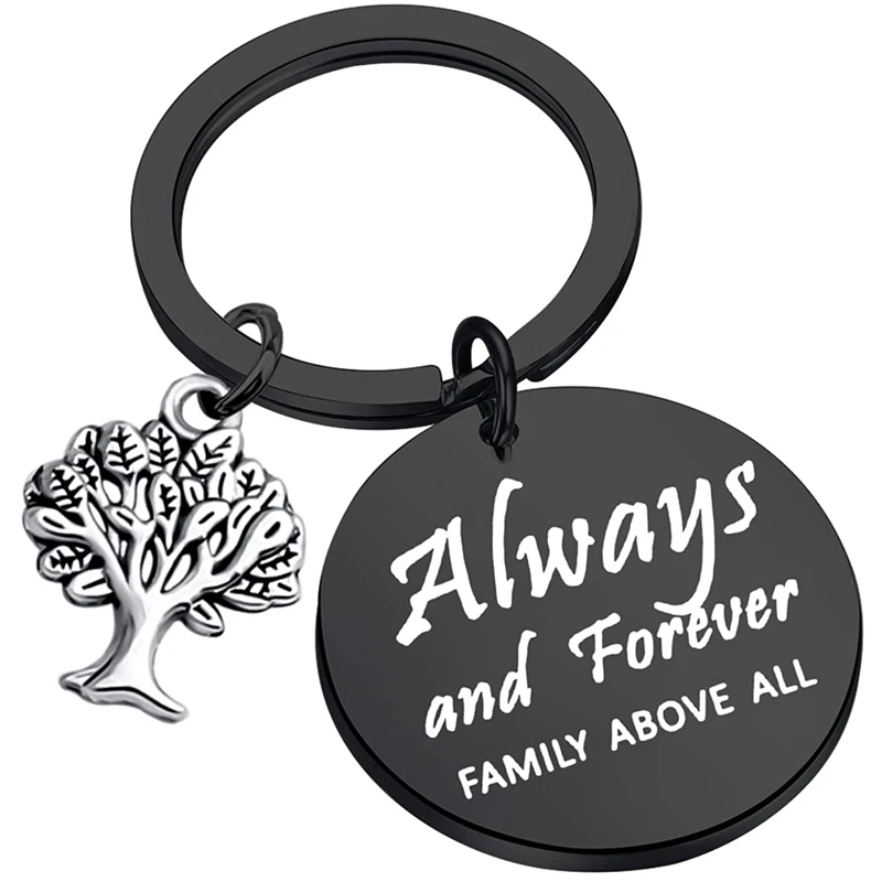 Family Tree Jewelry Always and Forever Family Above All Keychain Vampire Fans Gift TV Shows Inspired Keychain Gift