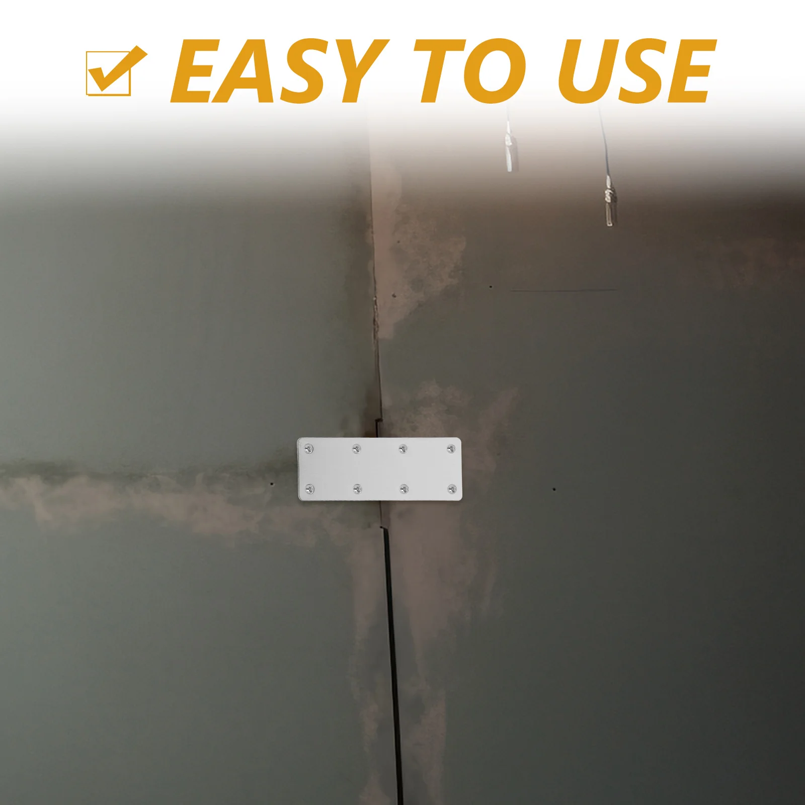 

5Pcs Mending Plate Iron Metal Brackets for Wood Furniture Connections Supports Stylish Durable Flat Metal Brackets