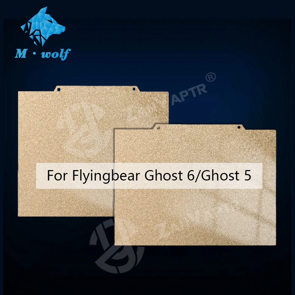 For Flyingbear Ghost 5 Ghost 6 Hotbed Double Sides PEI Build Plate Magnetic Base PEI Sheet Carbon Fiber 3D Printer Parts