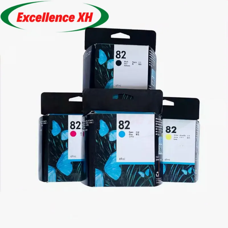 New Original 82 10 C4844A CH565A C4911A C4912A C4913A expired ink cartridge for HP Designjet 500 800 815 820 510 111 Printer