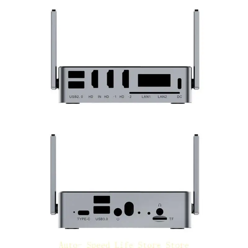 

02DA Scratch Resistant Aluminum Case Shell for OrangePi 5Plus Enclosure Box Excellent Heat Management Easy Installation