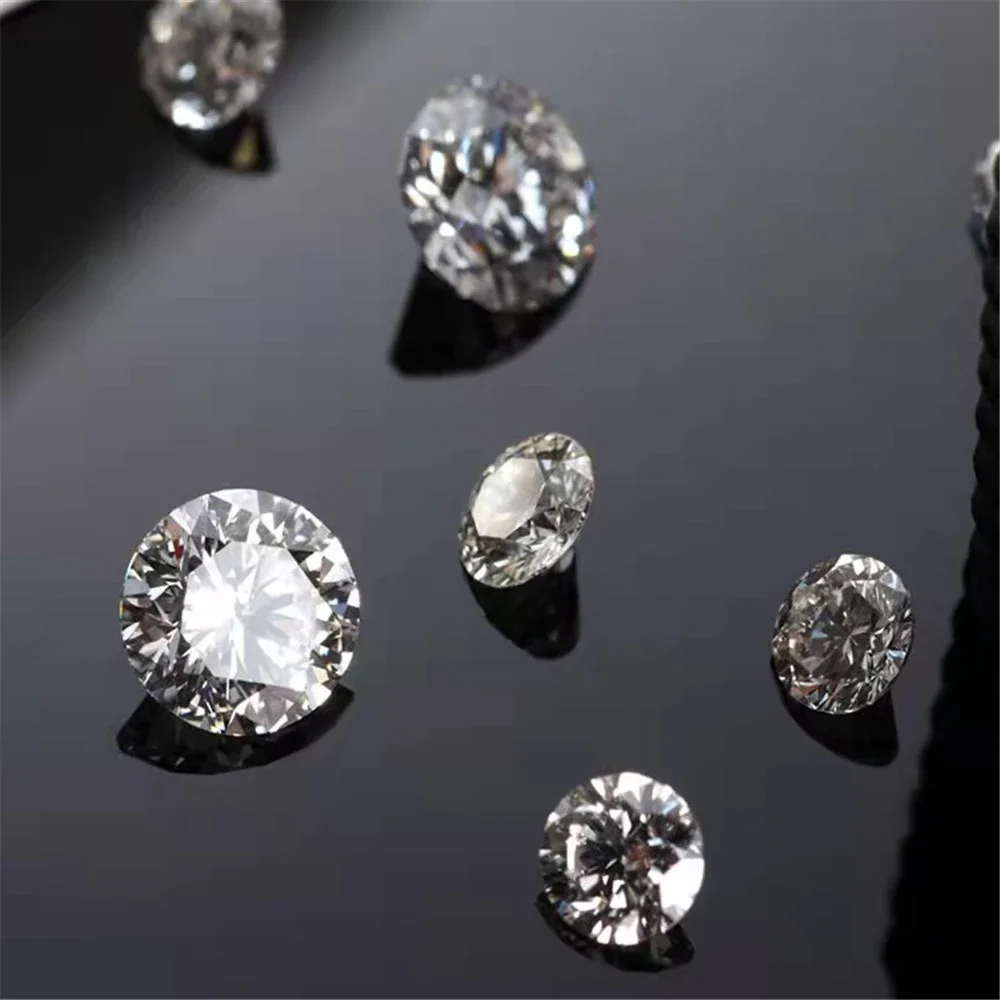 1Pcs/lot White Diamond Hand-made Moissanite diamonds1ct 2ct 3ct Loose Bare Gem Inlay jewelry DIY Materials