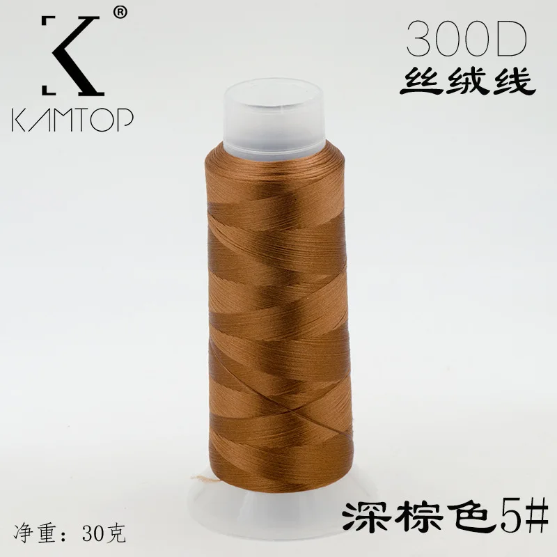 300D Low Twist Mulberry Silk Yarn Thread For Velvet Flowers Ronghua DIY Hairpin Headwear Threads Accessories