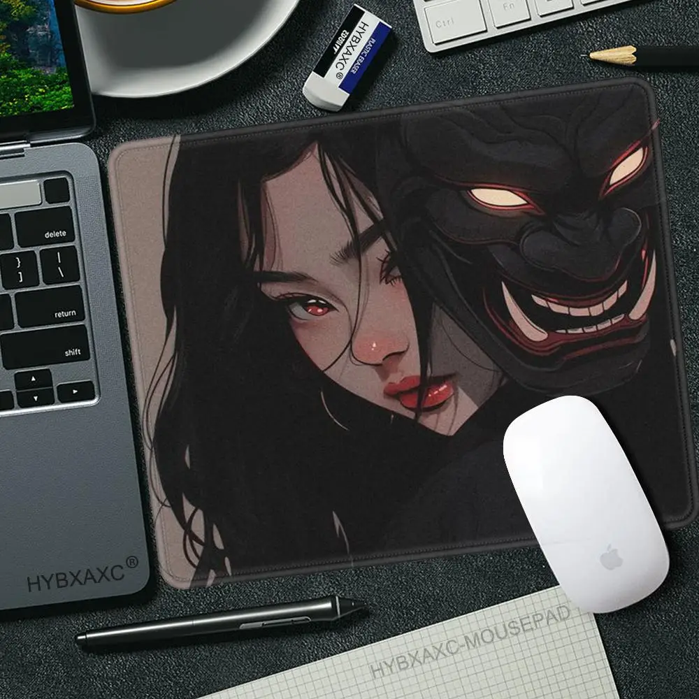 

Mask Girl Speed Mouse Pad 45x40CM Ultrafine Surface Gaming Mousepad Gamer E-Sports Mouse Mat Game Professional Premium Desk Mats