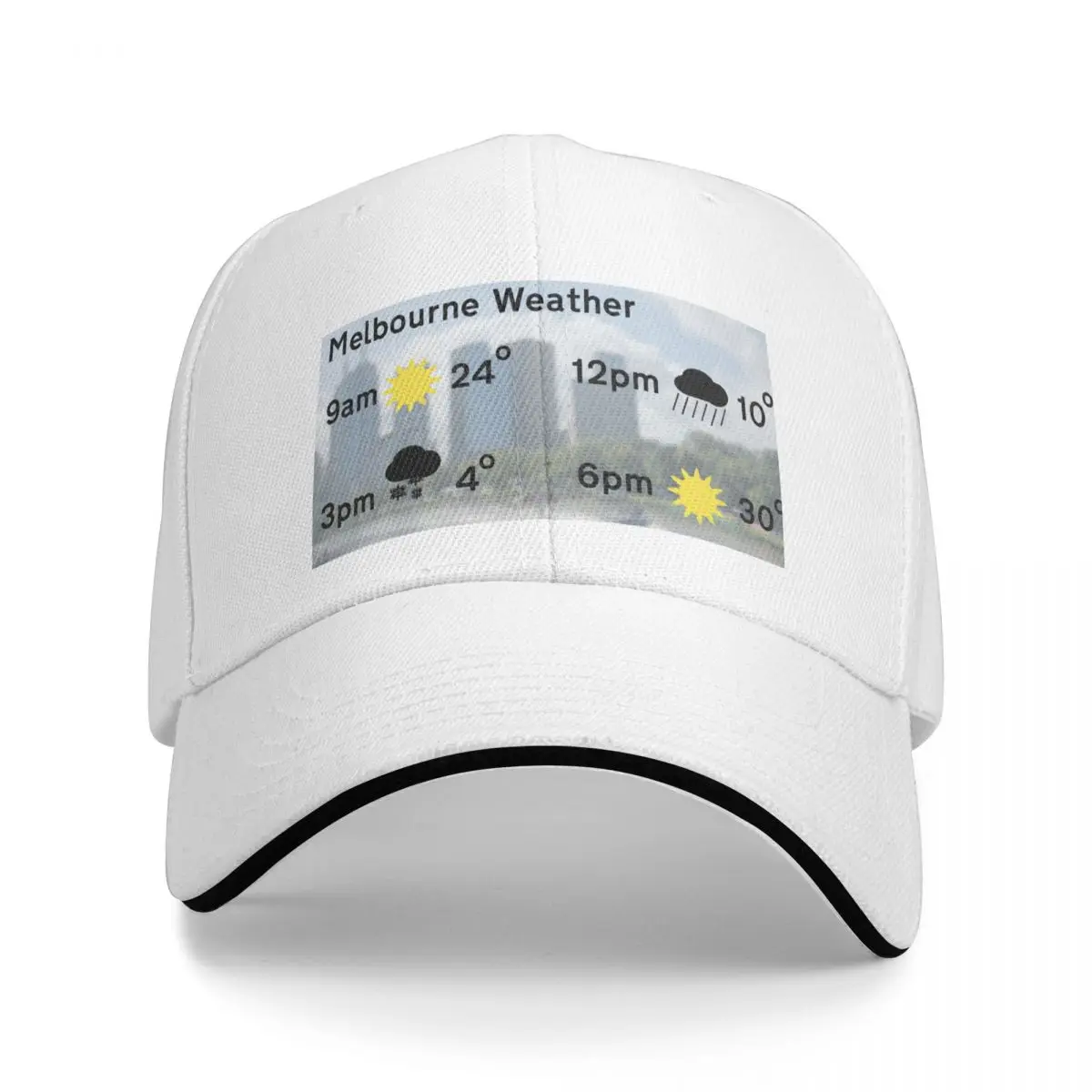 Melbourne Victoria Australia Weather forecast - changeable. Baseball Cap custom Hat Snapback Cap Designer Man Women's