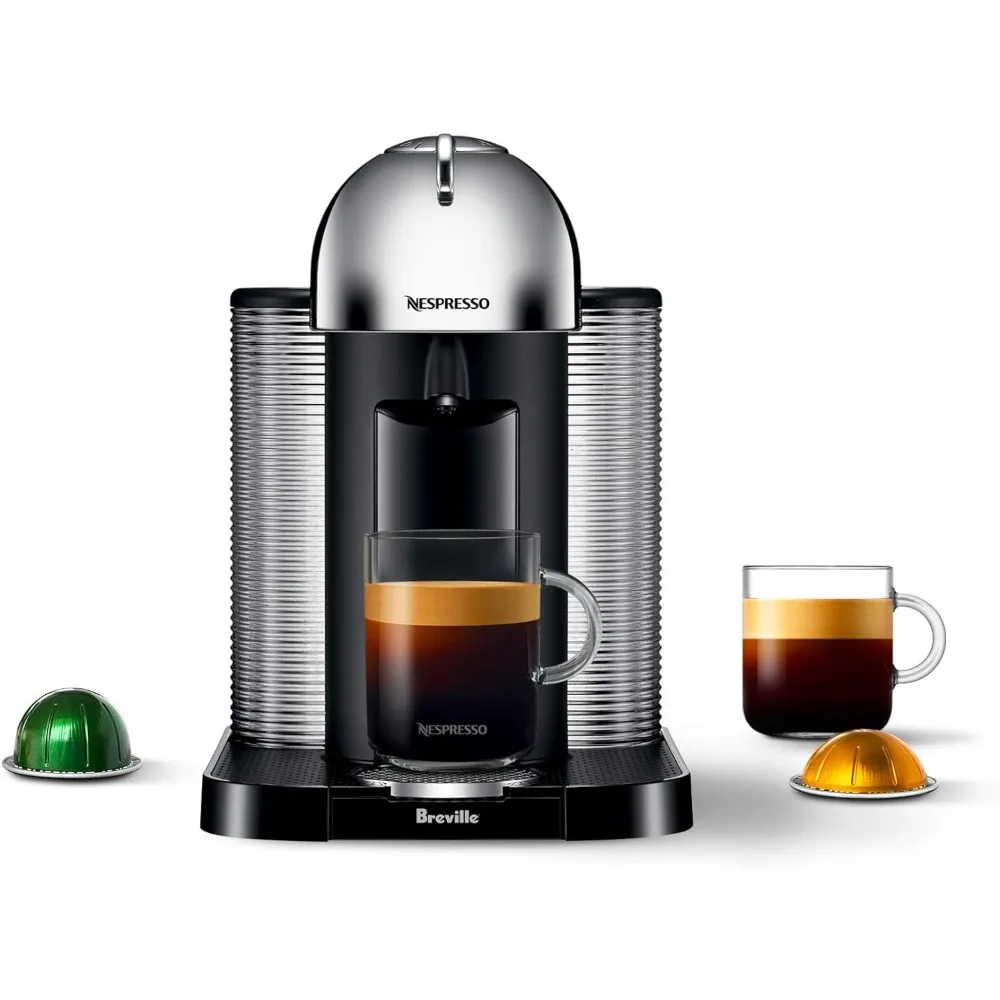 Coffee and Espresso Machine, Capsule coffee machine, household use, 5 Cups, Chrome