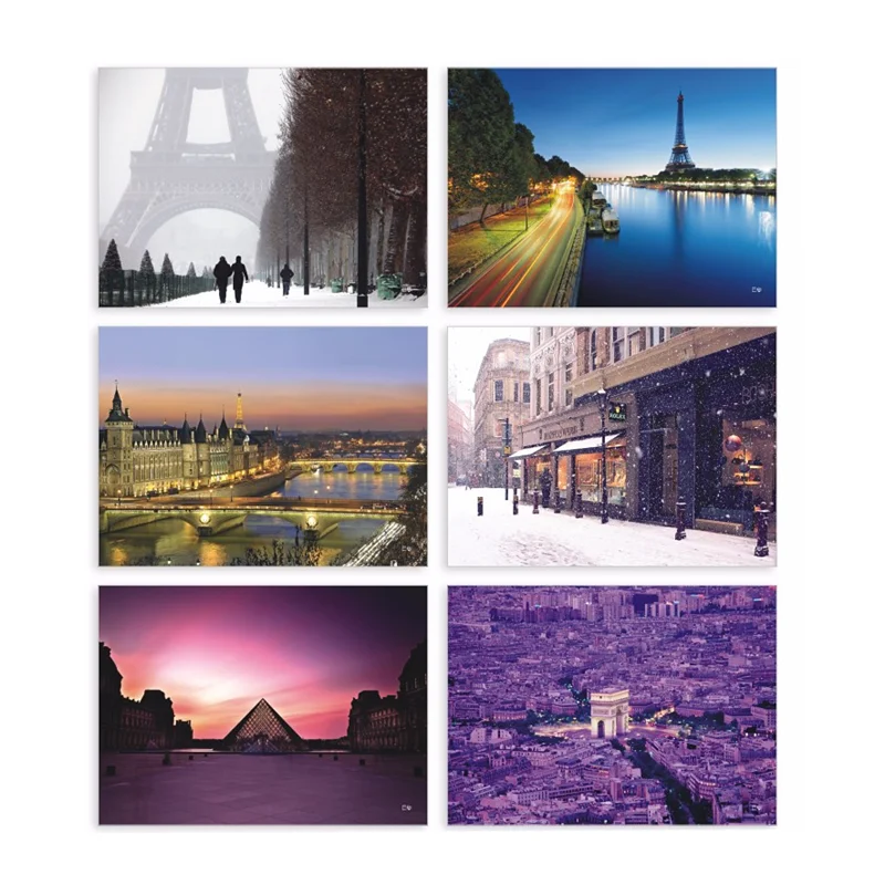 

Paris City Series Postcard HD Greeting Card Birthday Gift Wish Message Card Party Invitation Card London Firenze Istanbul Monaco