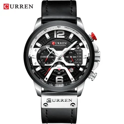 Luxury Watch For Men Quartz Chronograph Sport Waterproof Man Watches Military Fashion Stainless Steel Wristwatch Clock