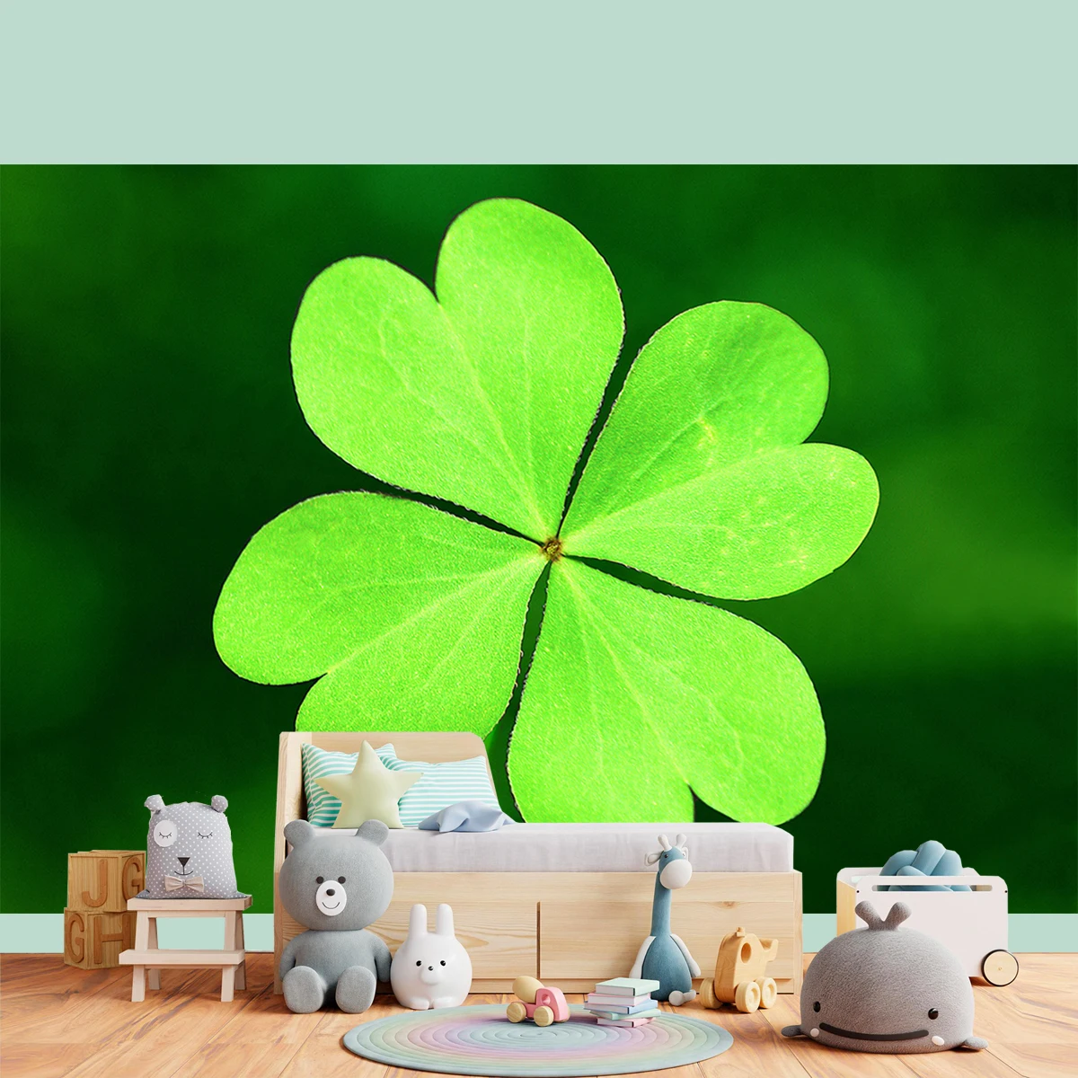 Four Leaf Clover Spring Photography Backdrops Easter Grass Dewdrop Photo Background Photo Studio Photophone Room Decorate