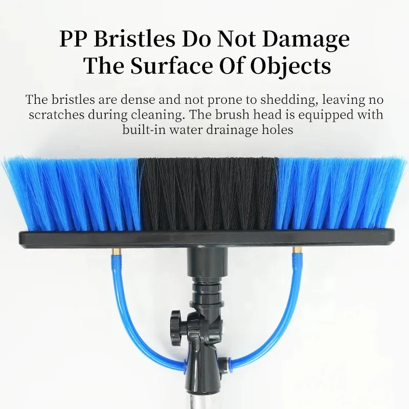 12-Foot Solar Panel Cleaning Brush Tool with Telescopic Rod Glass Cleaner