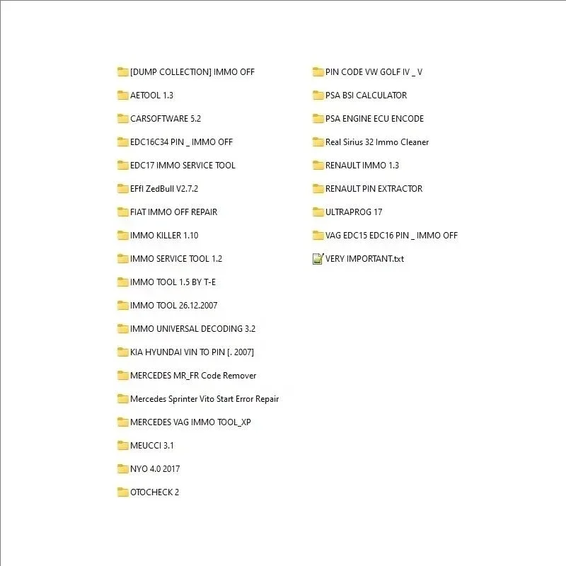 IMMO OFF+DASH + IMMO SOFTWARE 32GB + AIRBAG CRASH CLEAR + MMO OFF SOFTWARES FILE PACKAGE Immo Airbag DASH MILLEAGE CORRECTION