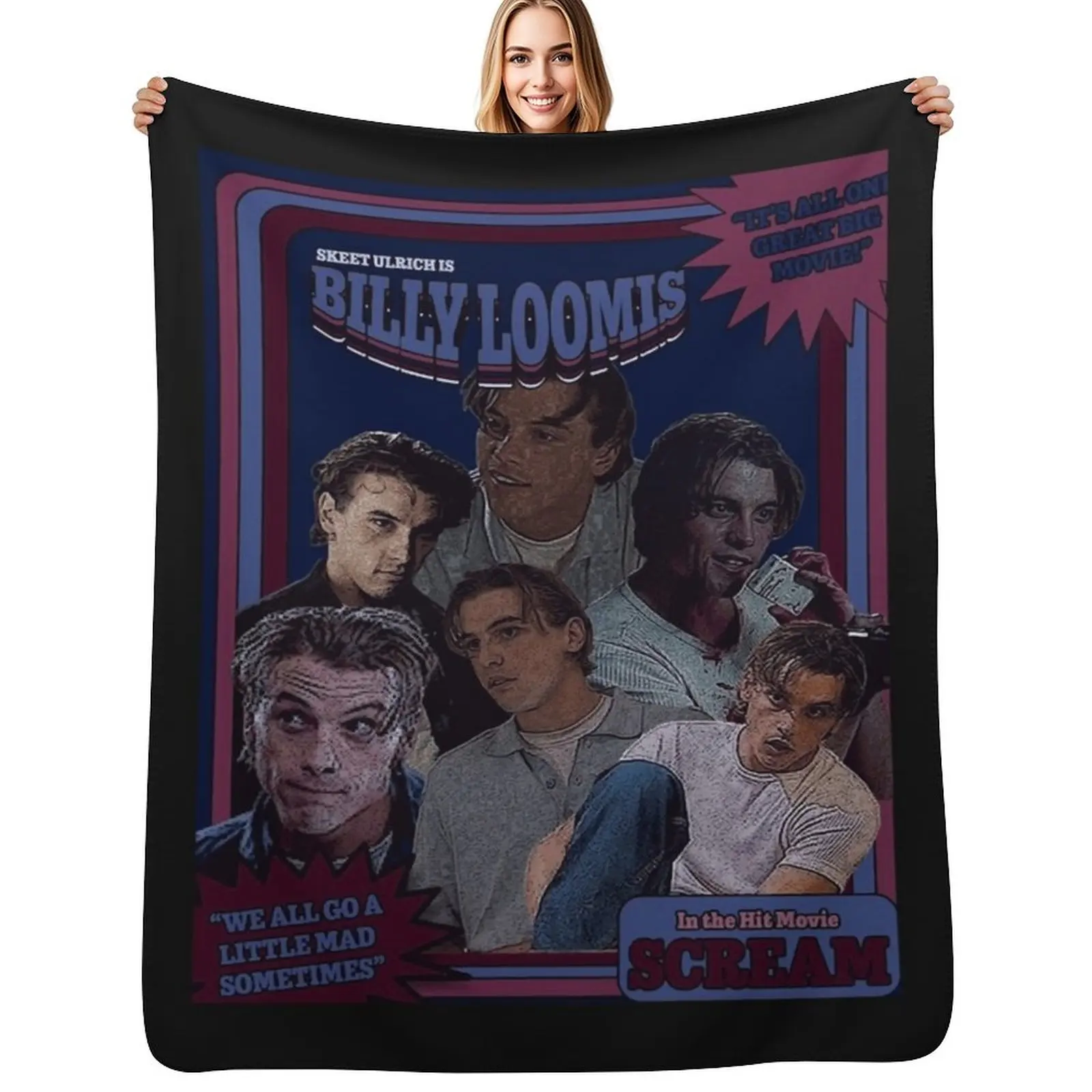 

Billy Loomis Classic Throw Blanket Ultra Plush Cozy Blanket for Napping Sleeping
